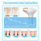 Handheld freezing point hair removal device, replaceable head IPL strong pulse portable whole body painless hair removal device eprolo