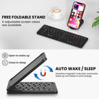 Ultra slim folding portable charging dual-mode Bluetooth keyboard with one click connection eprolo