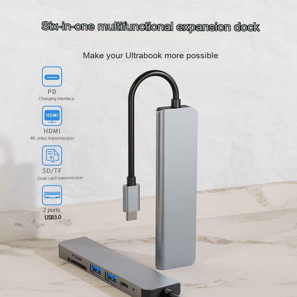 USB C Six in One Expansion Dock Notebook Multifunctional Converter eprolo