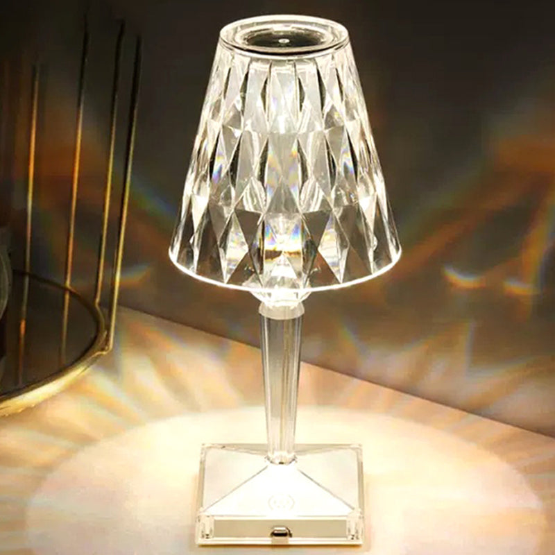 Creative USB Diamond Crystal Desk Lamp Bedside Charging Touch and High-End Atmosphere eprolo