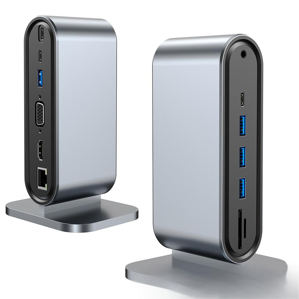 12 in one docking station Typec vertical multi interface suitable for Apple, Huawei, Mac docking stations eprolo