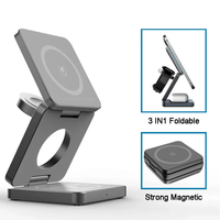 Wireless Charger 3 in 1 Foldable Magnetic Wireless Charging Station for iPhone 15 14 13 12 Pro Max Apple Watch 8 9 Charger