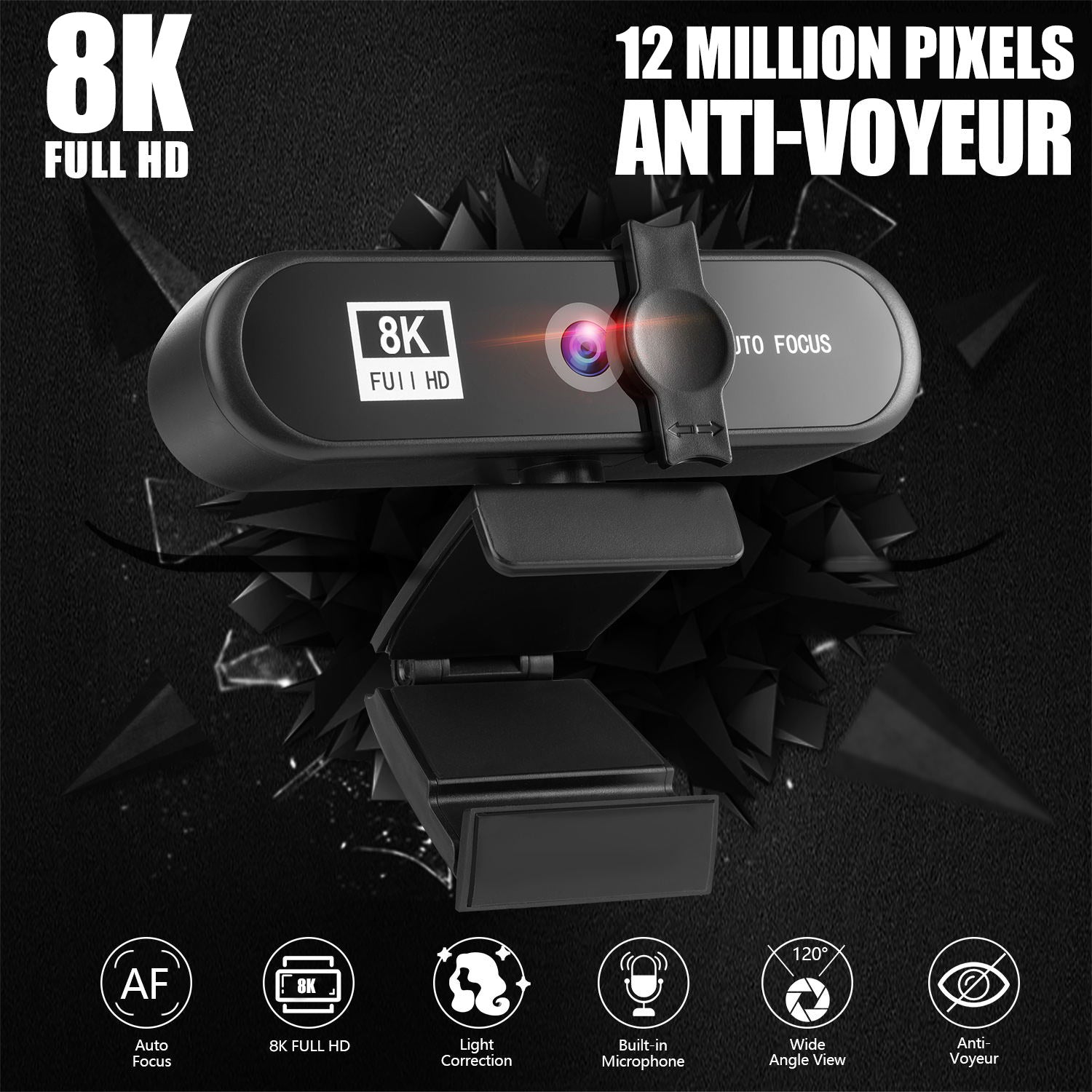 4k Beauty Auto Focus 1080p Computer Camera 8K Network USB Live Webcam 2K Drive Free eprolo