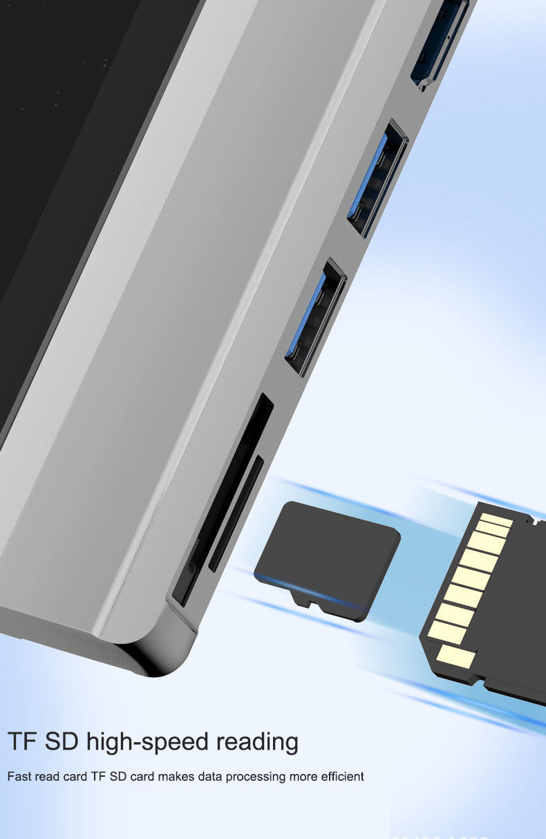 Suitable for Surface Pro 4/5/6 docking station USB to HDMI same screen card reader expansion hub eprolo