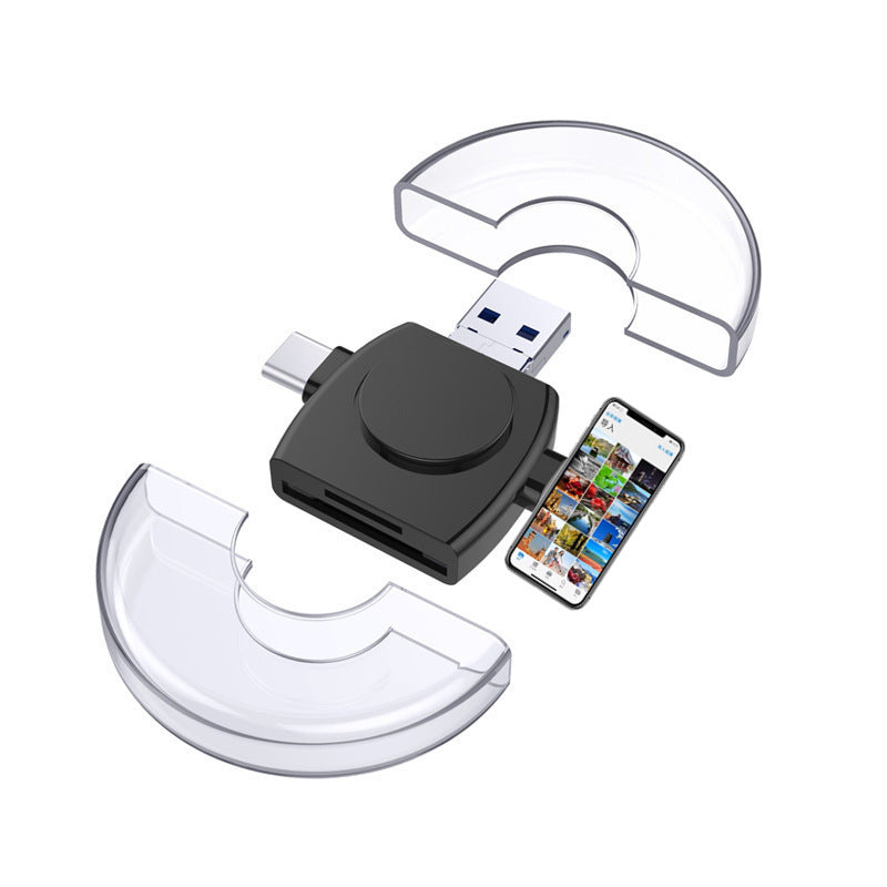 TF card SD card reader suitable for Apple USB C Android Typec computer USB laptop 4in1 card reader eprolo