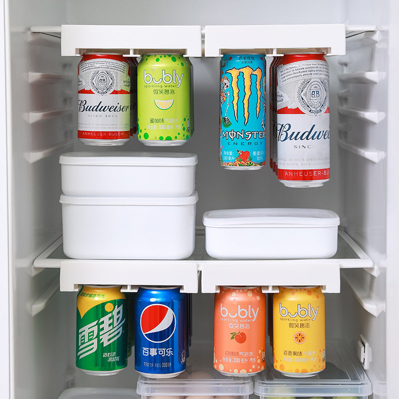 Refrigerator hanging shelf creative new space saving pop-top can storage beverage coke beer storage rack eprolo