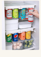 Refrigerator hanging shelf creative new space saving pop-top can storage beverage coke beer storage rack eprolo