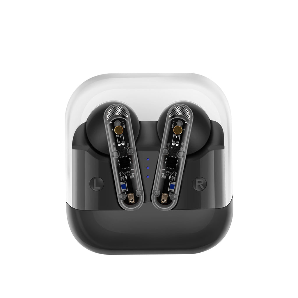 AKZ-S26 Wireless Sports Earphones Mini Transparent Shell Bluetooth Earphones TWS Lightweight Running Tpye-c Heavy Bass eprolo