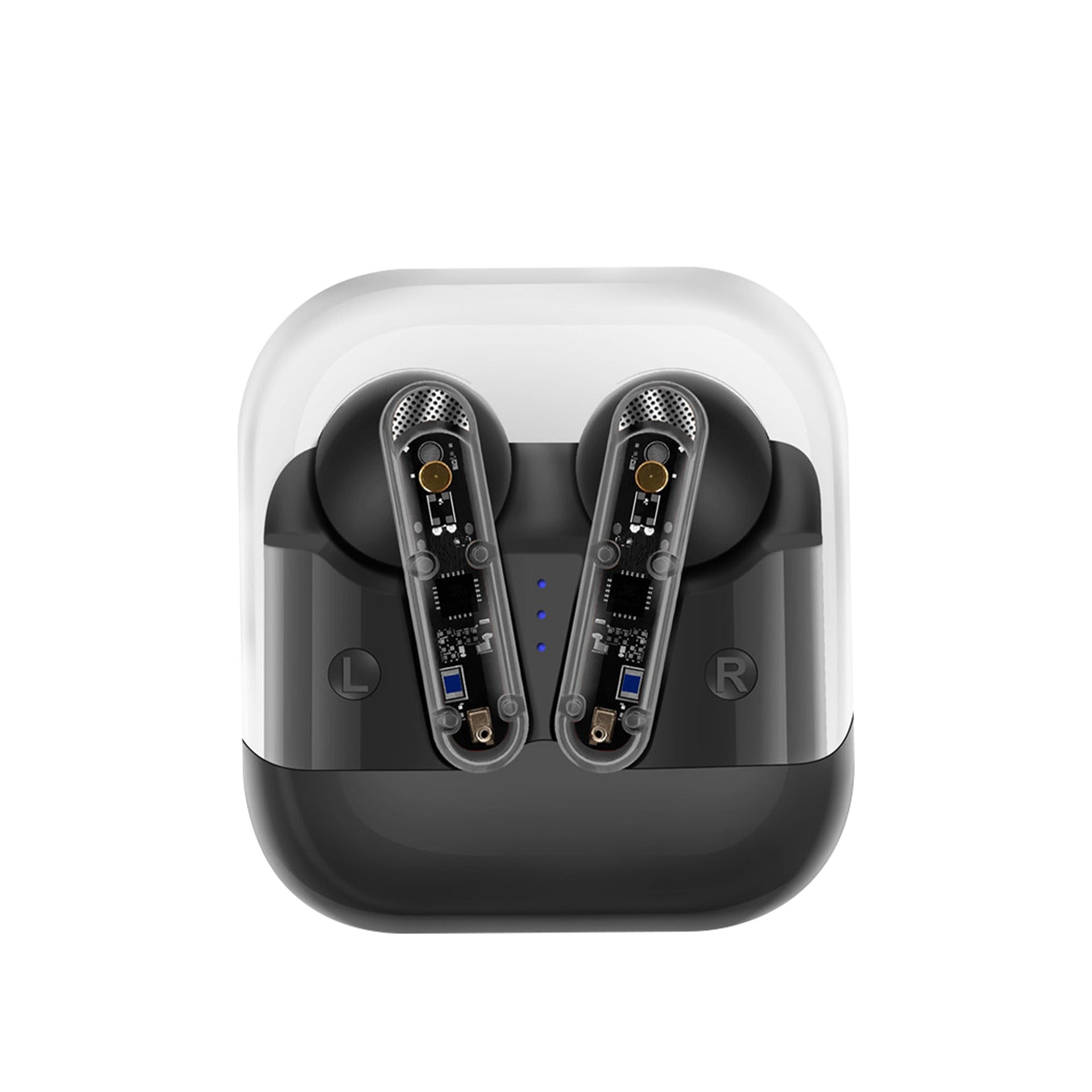 AKZ-S26 Wireless Sports Earphones Mini Transparent Shell Bluetooth Earphones TWS Lightweight Running Tpye-c Heavy Bass eprolo