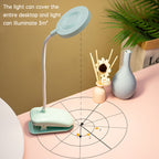 Table Lamp Eye Protection Desk Rechargeable Plug-In Dual Purpose Clamp Table Lamp Dormitory Bedroom Learning LED Bedside eprolo