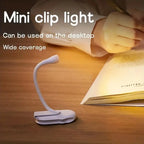 Book Light Reading Lights for Books in Bed Led Book Night Lamp Rechargeable 3 Color Stepless Brightness Clip on Reading Lamp eprolo
