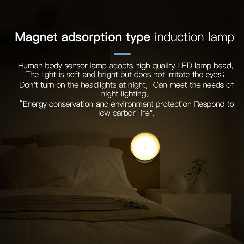 Human body induction light bedroom bedside wall light staircase light rechargeable night light ﻿ eprolo