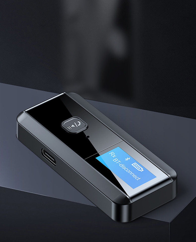 LCD display screen Bluetooth 5.0 receiver transmitter 2-in-1 audio adapter computer TV speaker eprolo