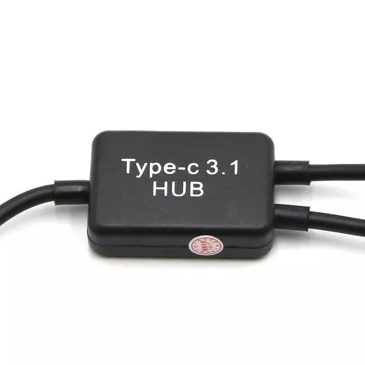 Type-C power supply OTG data cable OTG adapter USB2.1 two port HUB USB2.0 one to two eprolo