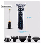 Kemei 7 in 1 Men's 3D Electric Shaver 3 in 1 Beard Trimmer Rechargeable Razor for Men Shaving eprolo