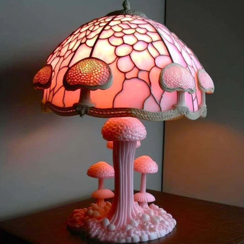 Magic Illusion Mushroom Lamp Decoration Decoration Decoration Home USB Connection Light Bulb Design Mushroom Dark Decoration eprolo