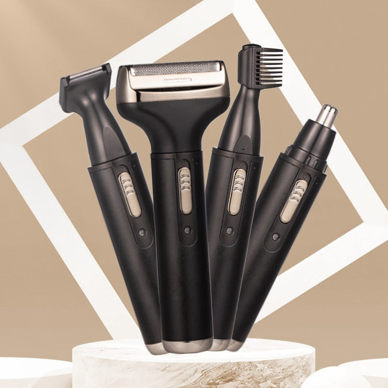 New Men's 4 in 1 Electric Razor Nose Hair Sideburns Knife Trimmer Eyebrow Grooming Set Compound eprolo
