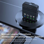 Wireless lavalier microphone, microphone clip, internet celebrity live streaming equipment, short video noise reduction recording, Bluetooth microphone