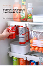 Refrigerator hanging shelf creative new space saving pop-top can storage beverage coke beer storage rack eprolo