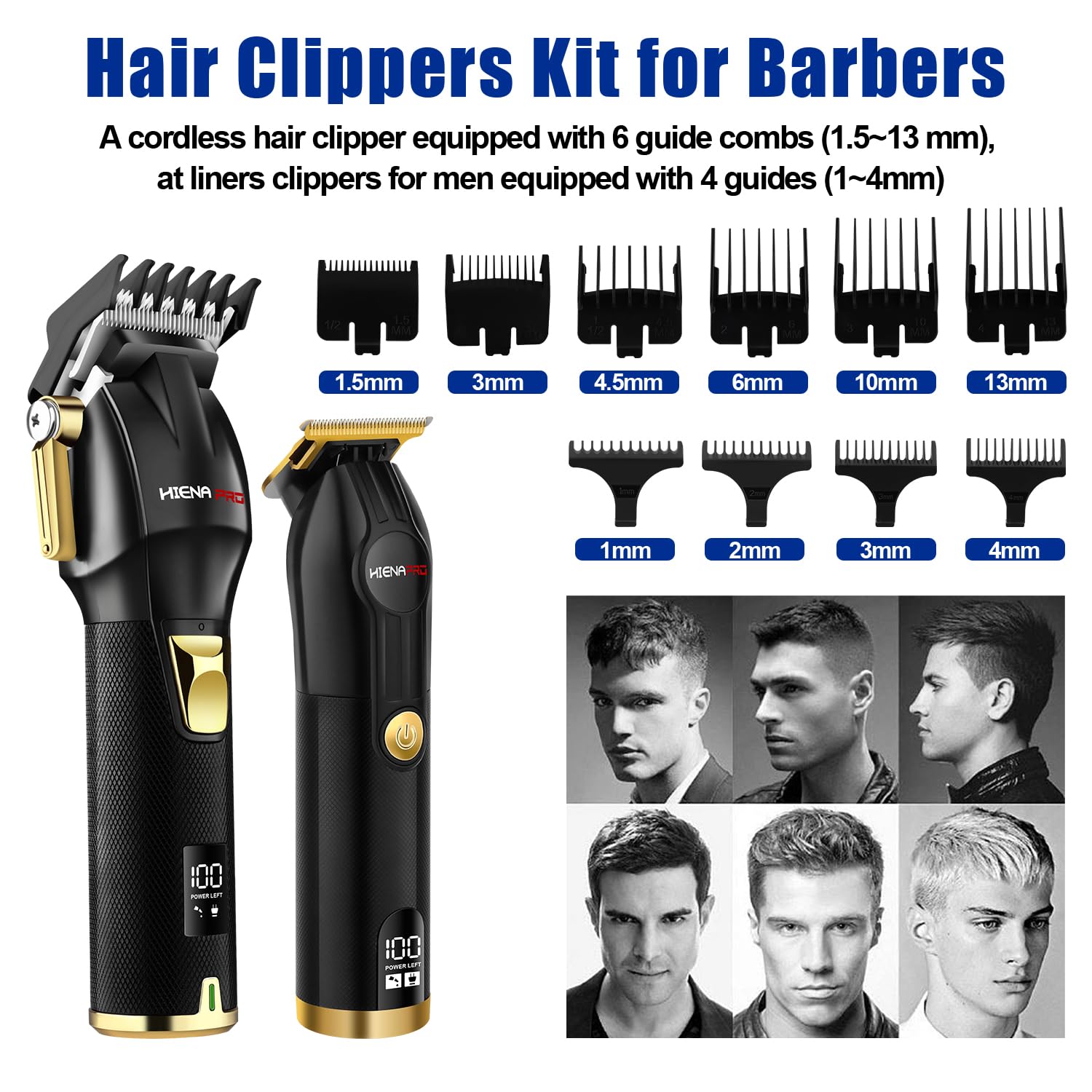 Hair Clippers – T-Liner Trimmer Set, Cordless