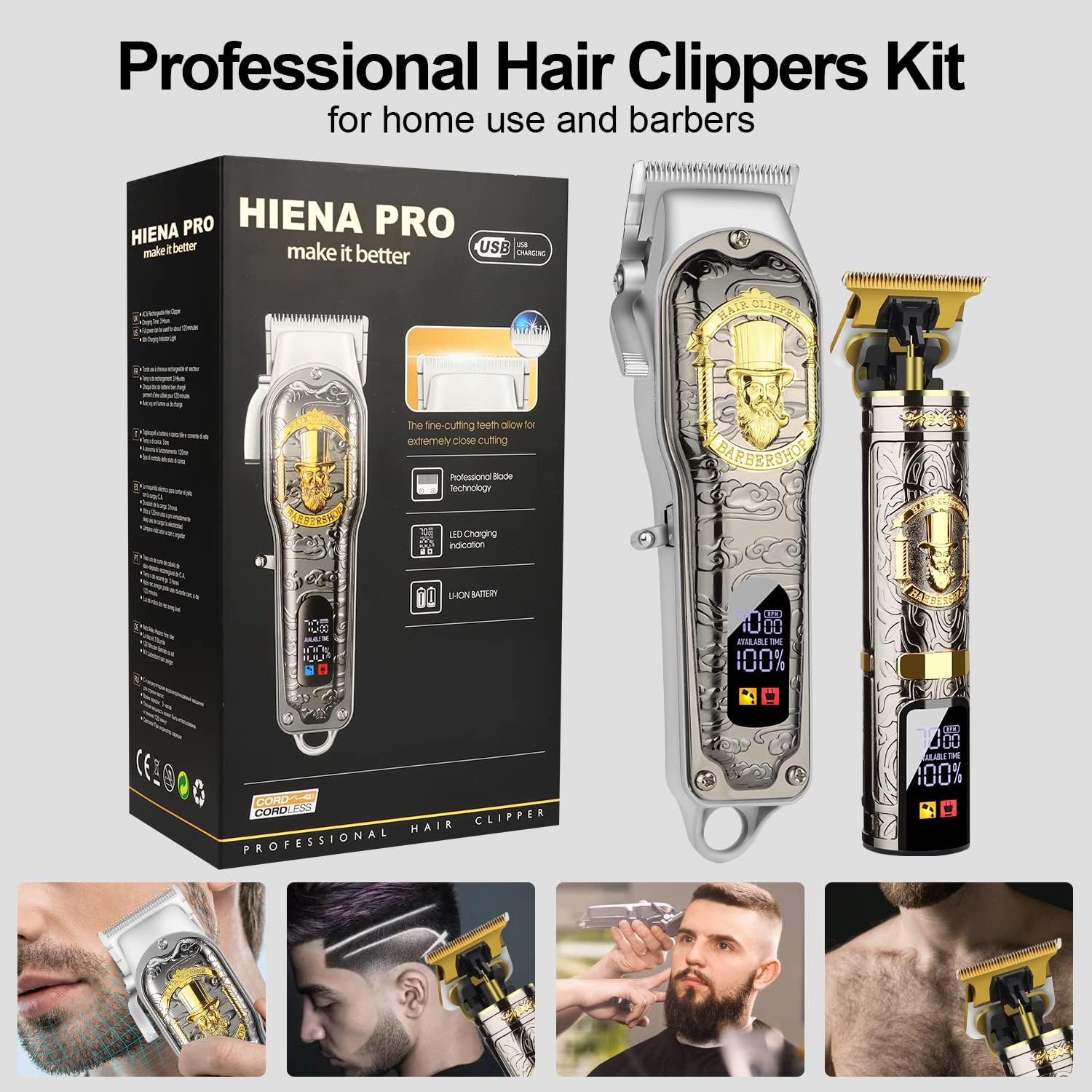 HIENA PRO Precision Hair Clipper Set™
