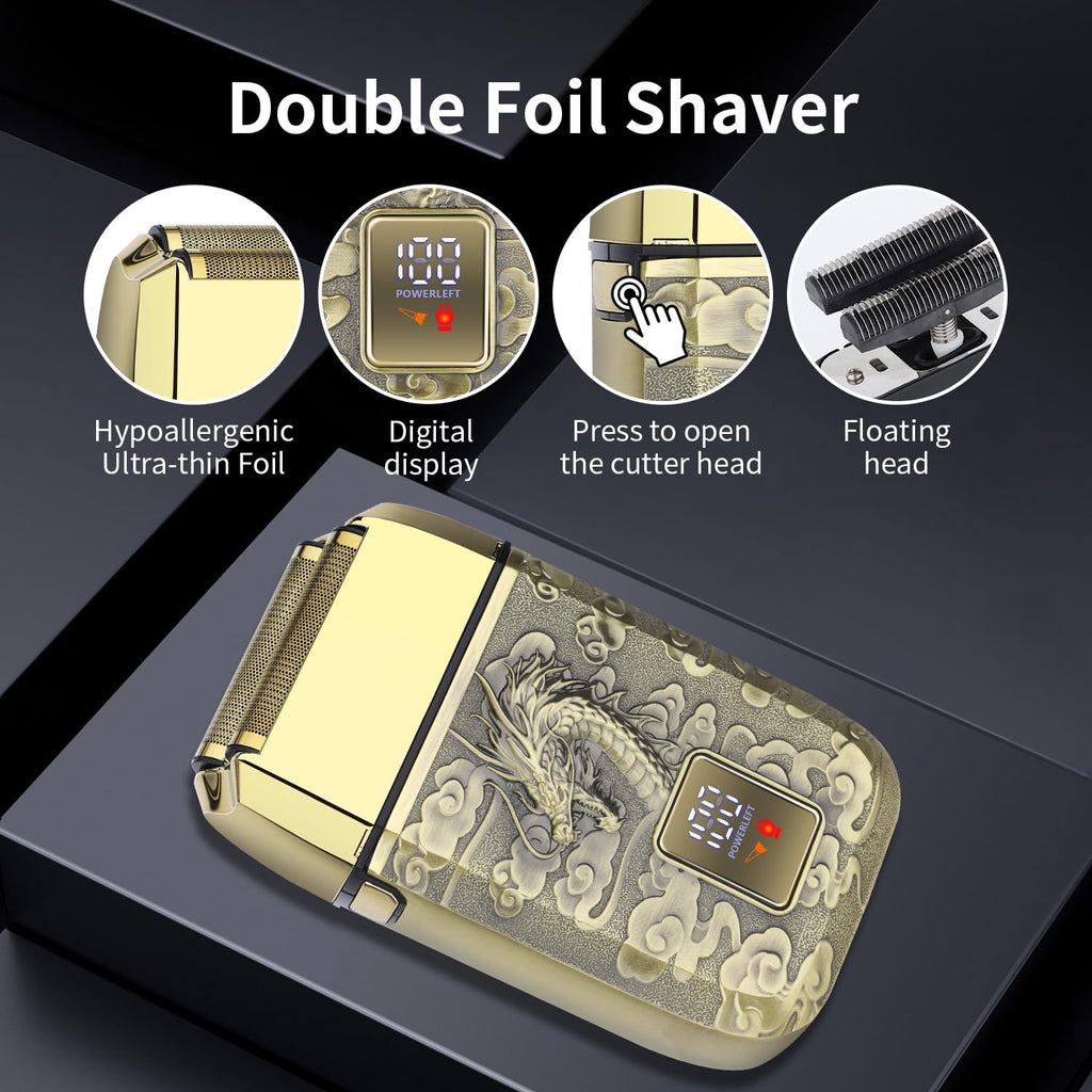 Electric Shaver – Precision Foil & LED Display