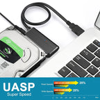 New USB 3.0 to SATA7+15P Easy Drive Cable 2.5 "3.5-inch Hard Drive Data Cable USB Adapter Cable