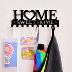 Wall-mounted Keys Holder Rack Sweet Home Storage Organizer Coat Clothes Towel Hanging Hooks Hangers eprolo