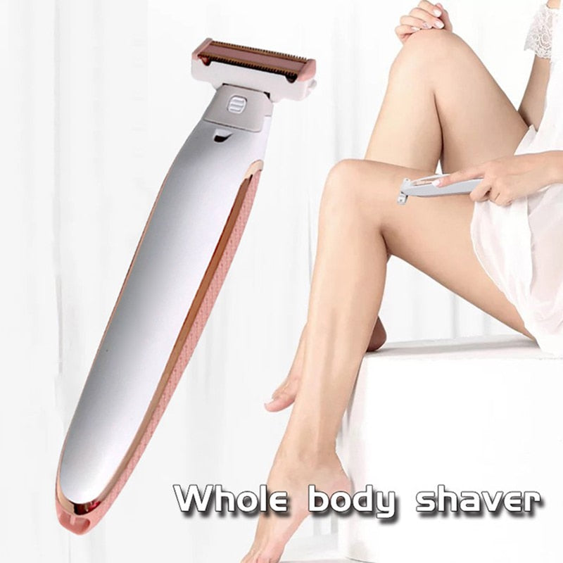 Electric Lady Shaver Razor Flawless Body Hair Shaver Painless Bikini Trimmer USB Rechargeable Fast Hair Shaving Machine eprolo