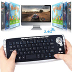 Air Flying Mouse Wireless Track Ball Keyboard Mini 2.4G Wireless Key Mouse 2-in-1 Mouse Keyboard Set eprolo