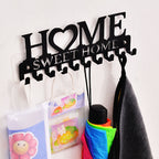 Wall-mounted Keys Holder Rack Sweet Home Storage Organizer Coat Clothes Towel Hanging Hooks Hangers eprolo