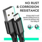 PS4 controller charging cable micro USB data cable wireless controller charging cable 1/2/3 meter connection cable eprolo