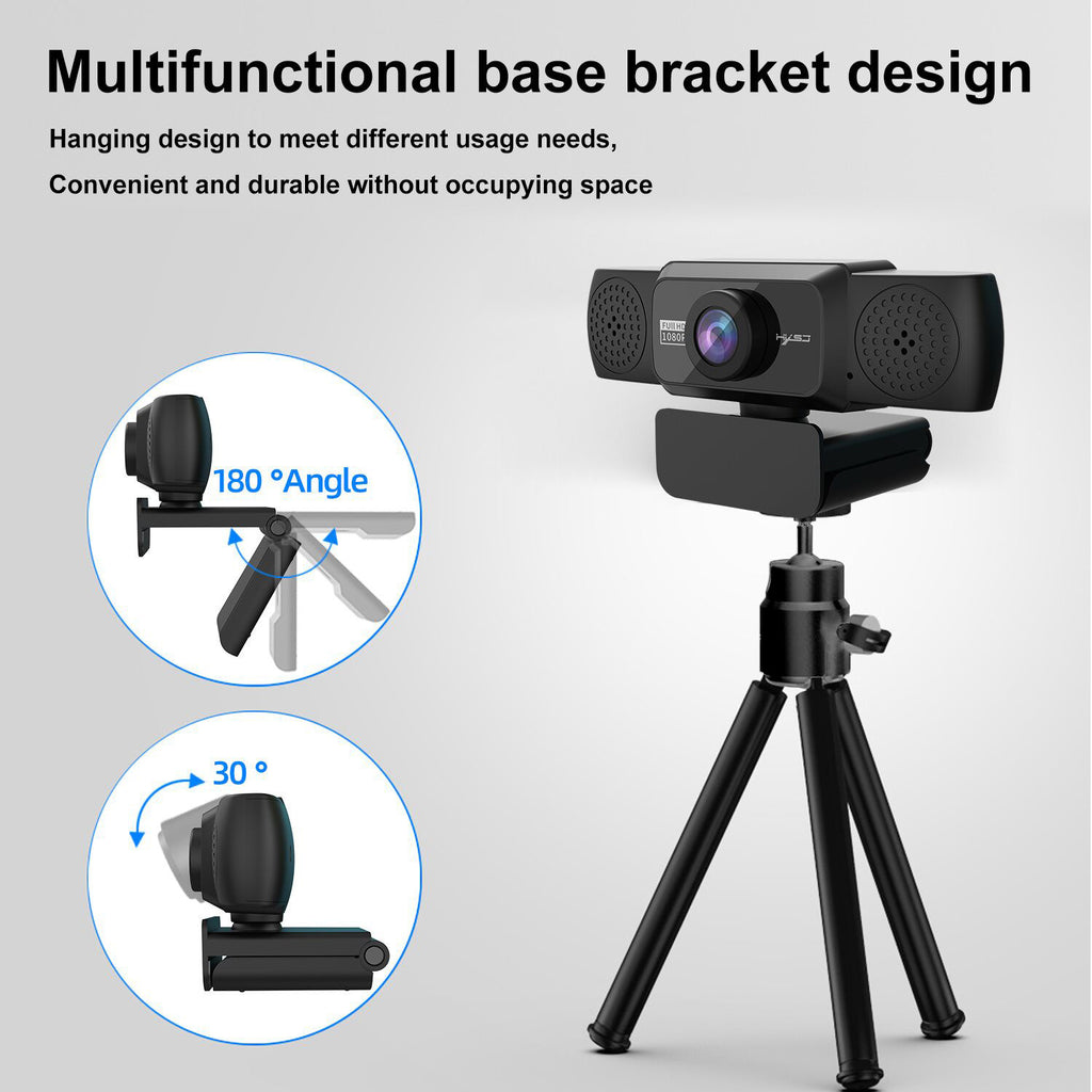 1080P high-definition computer camera with 360 degree rotatable video conferencing and live streaming of online courses eprolo