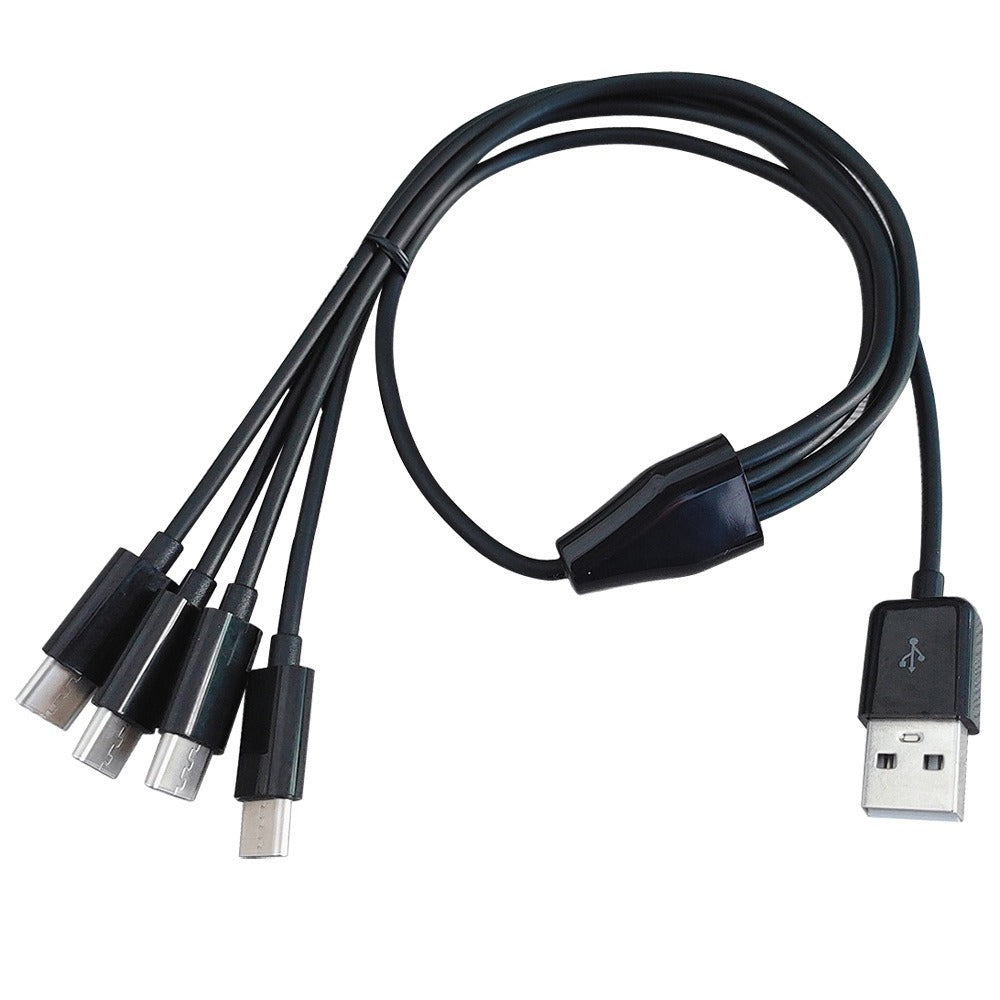 USB one to four TYPE C head multiple in one charging cable for charging 4 TYPE C phones, tablets, etc. 50CM eprolo