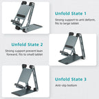 Cell Phone Stand Height Adjustable Desk Aluminum Tablet Holder eprolo