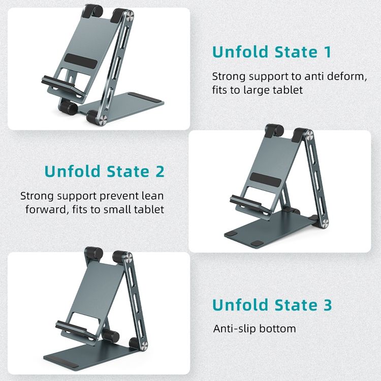Cell Phone Stand Height Adjustable Desk Aluminum Tablet Holder eprolo