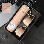 A cup of three-lid thermos cup portable fashion gift box set stainless steel cup eprolo