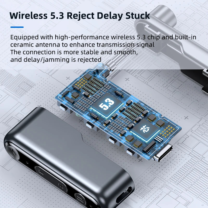 5.3 Car Bluetooth Receiver Car Audio Speaker Car Bluetooth Audio Adapter Supports TWS eprolo