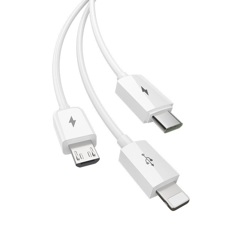 One to three data cable suitable for iPhone 6, Apple, Huawei TYPE-C, three in one car charging 1.2m eprolo