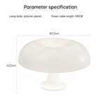 USB Danish Mushroom Table Lamp Simple Living Room Bedroom Bedhead Model Room Decorative Lamp eprolo