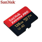 Original Sandisk Extreme Pro Micro SD Card up to 170MB/s A2 V30 U3 64GB 128GB Sandisk TF Card Memory Card With SD Adapter
