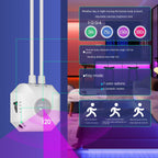 Colorful Bluetooth App Human Body Sensing Bedside Lamp with USB 5V 5050 Bedroom Induction eprolo