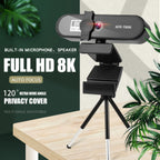 4k Beauty Auto Focus 1080p Computer Camera 8K Network USB Live Webcam 2K Drive Free eprolo