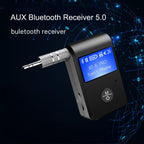 LED car Bluetooth 5.0 audio receiver 3.5 Bluetooth converter AUX call Bluetooth adapter eprolo