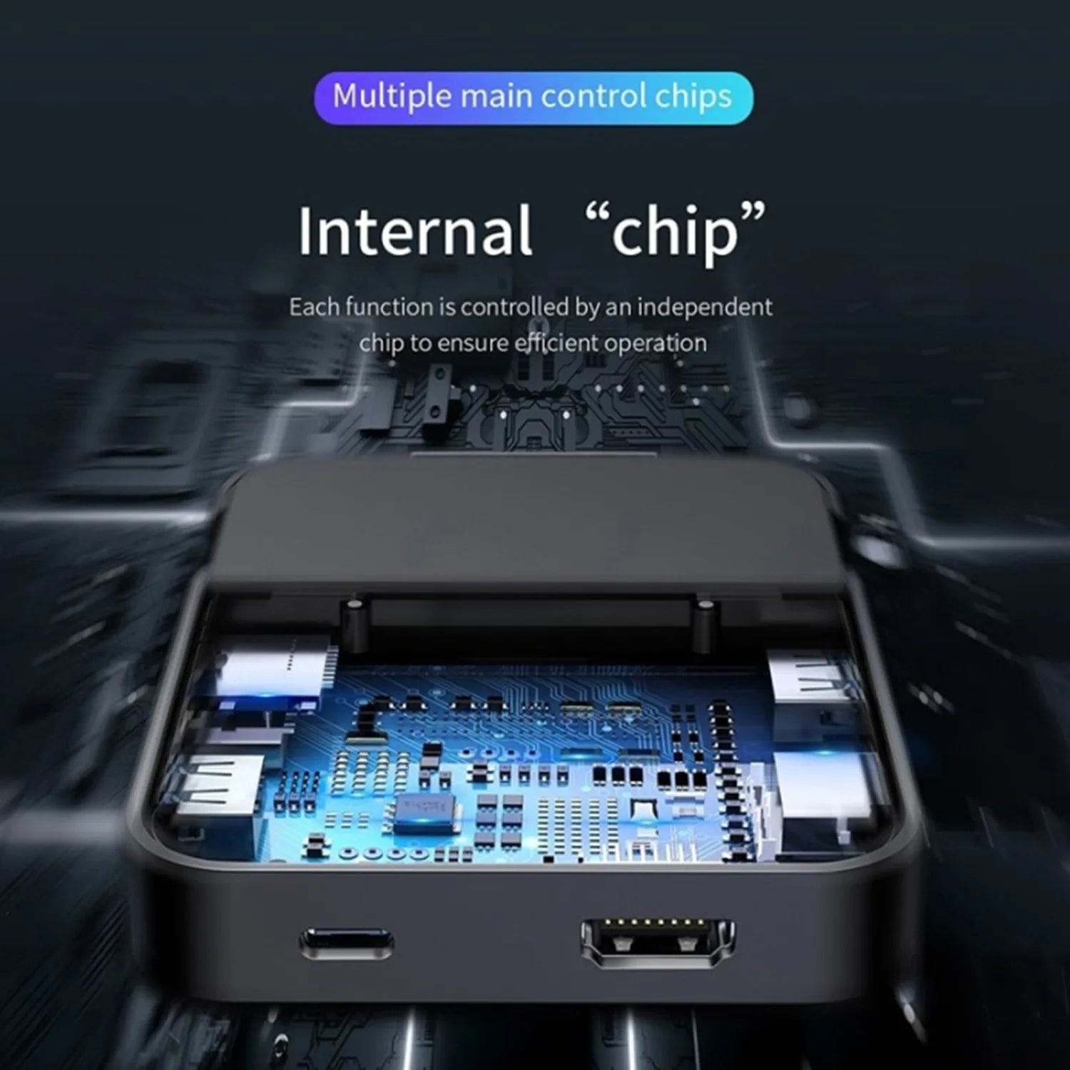 8 in 1 Type C HUB Docking Station Phone Stand USB C To HDMI-compatible Dock Power Charger Adapter For MacBook For Samsung HUAWEI