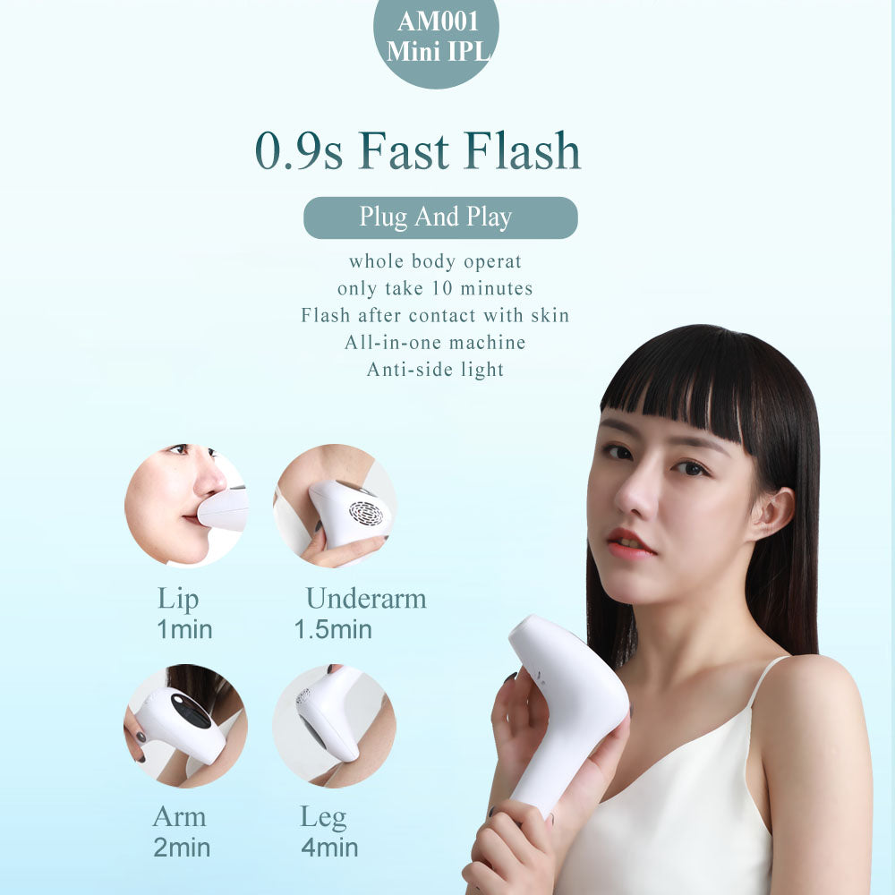 Laser Hair Removal Instrument Lip Axillary Private Pubic Hair Shaver Photon Permanent Household Ice Point Hair Removal Device eprolo
