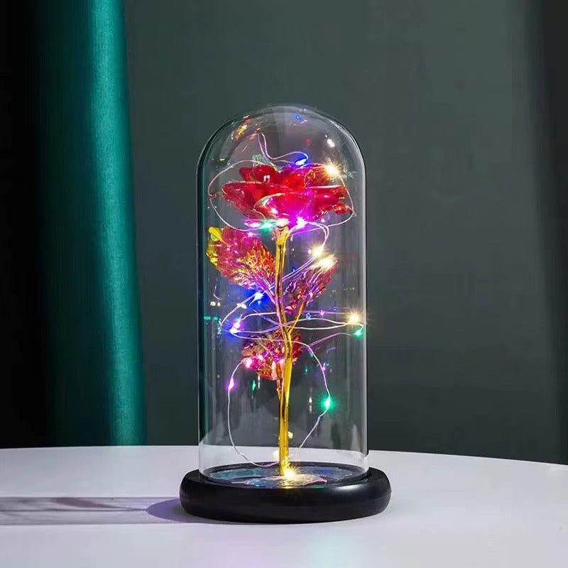 Eternal rose glass lampshade Valentine's gift ornament eprolo