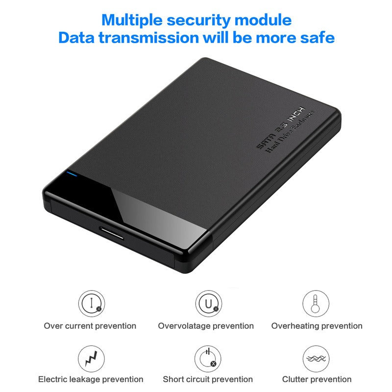 2.5-inch serial hard drive box USB 3.0 SATA notebook solid-state mobile hard drive box supports UASP
