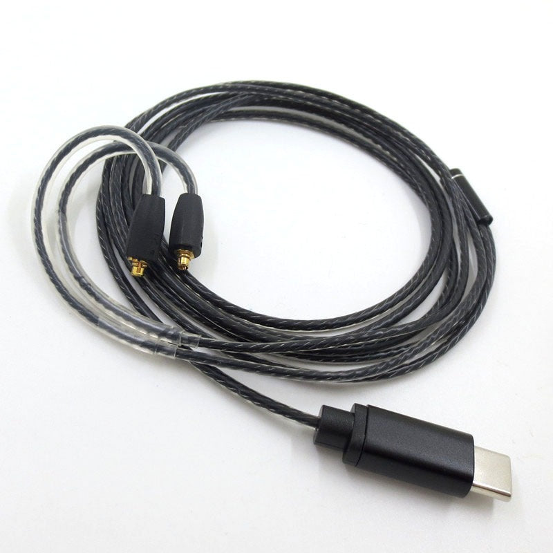 Type-C with microphone and tuning MMCX interface SE215 SE535 Shure headphone plug and unplug cable eprolo