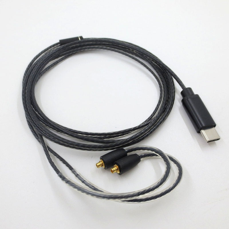 Type-C with microphone and tuning MMCX interface SE215 SE535 Shure headphone plug and unplug cable eprolo